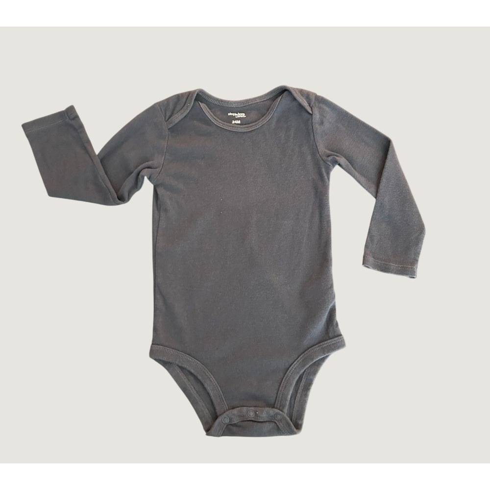Simple Joys by Carters Baby Boys Gray Long Sleeve Bodice 24M GCL91382-IGP 1335